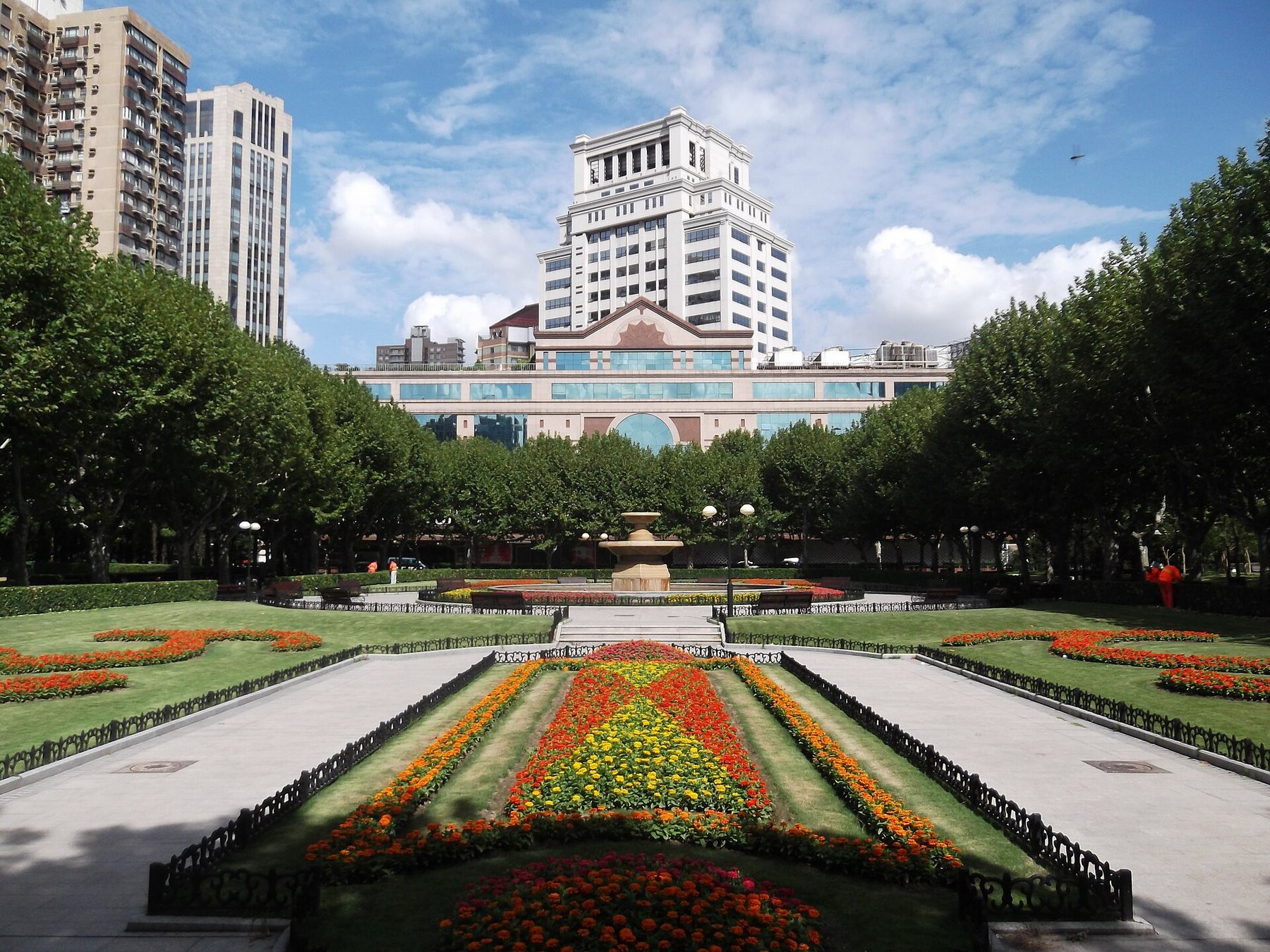 A view inside Fuxing Park in Shanghai, photographed in September 2013