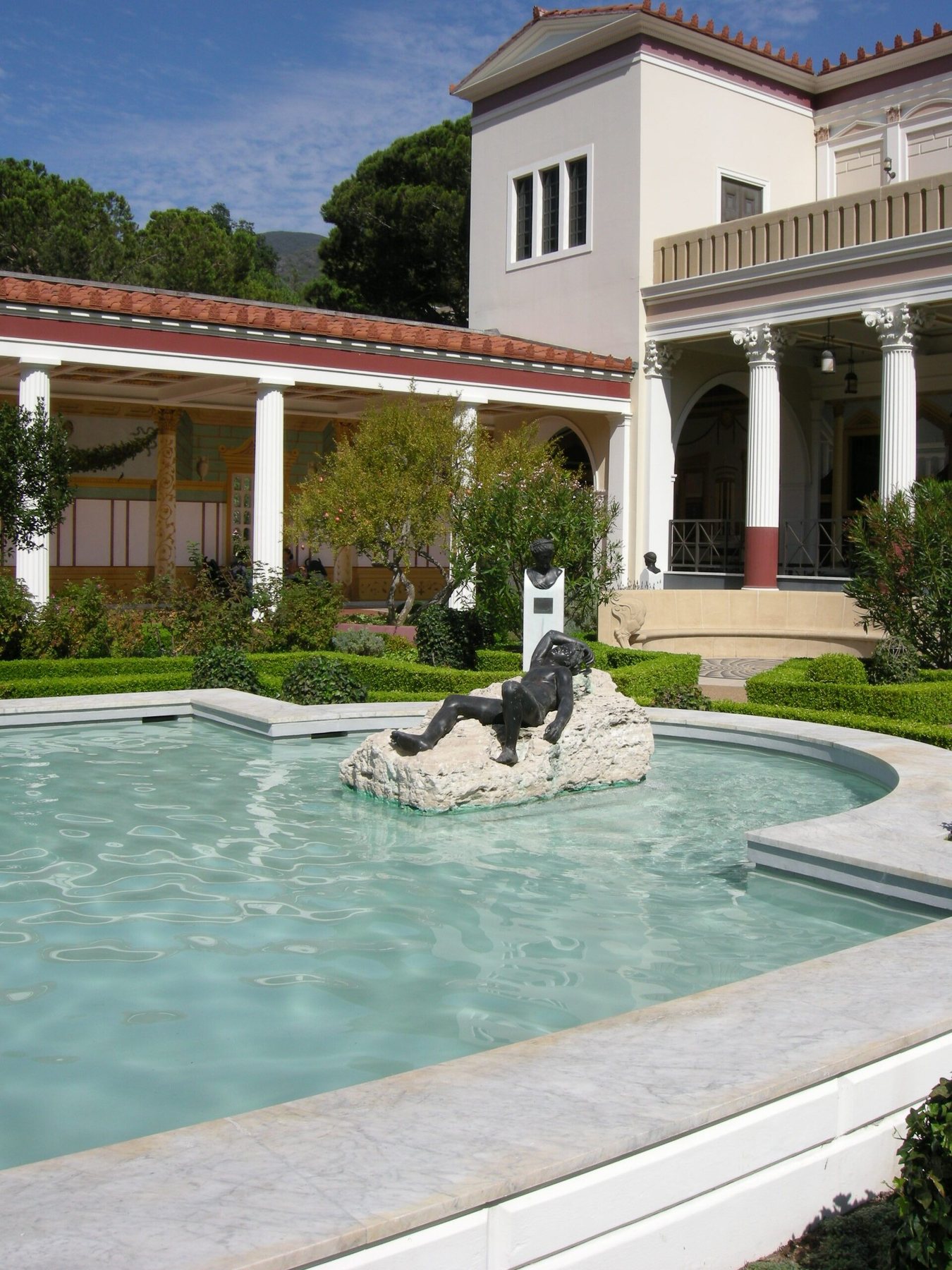 The outer peristyle garden at Getty Villa in Pacific Palisades, photographed in October 2010