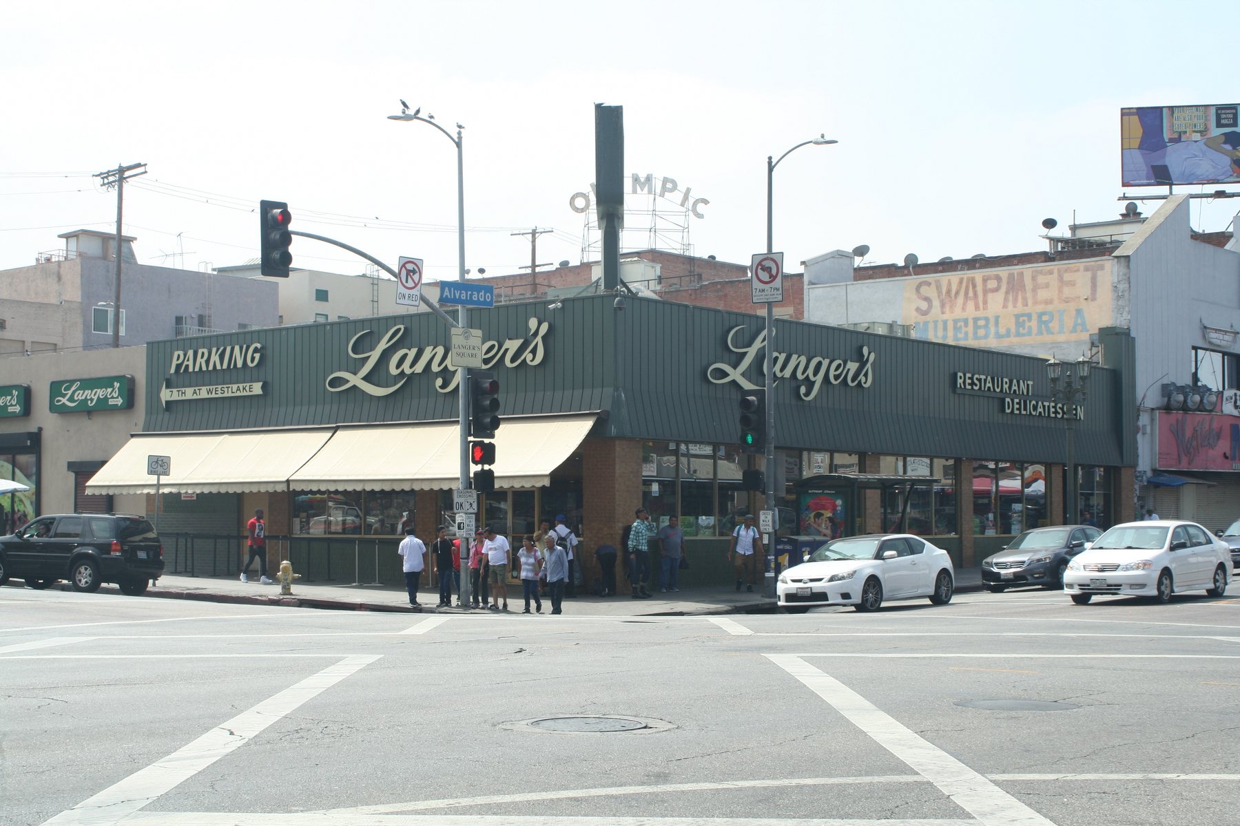 Langer’s Deli at Alvarado and Seventh Streets in Los Angeles, photographed in August 2018
