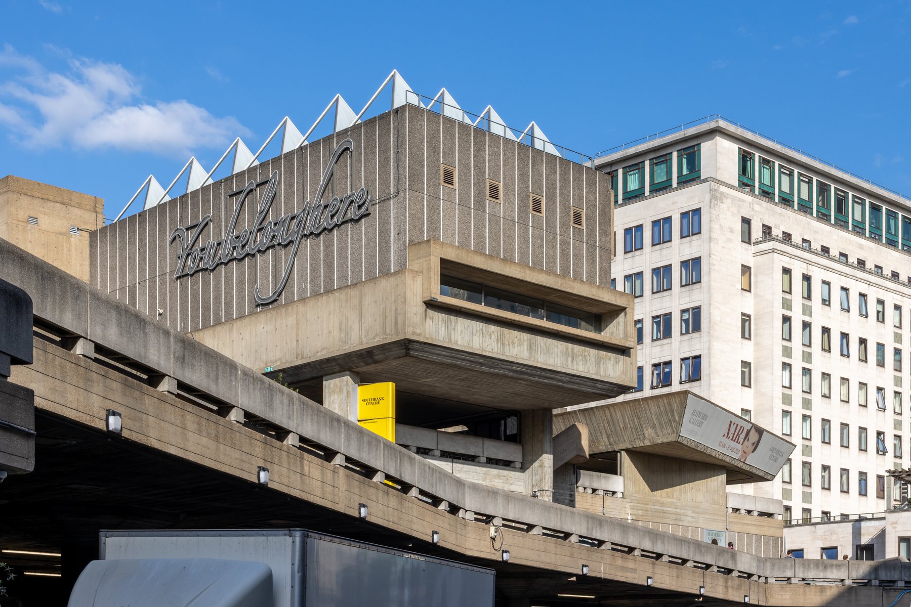 The Hayward Gallery on London's South Bank, photographed in June 2025
