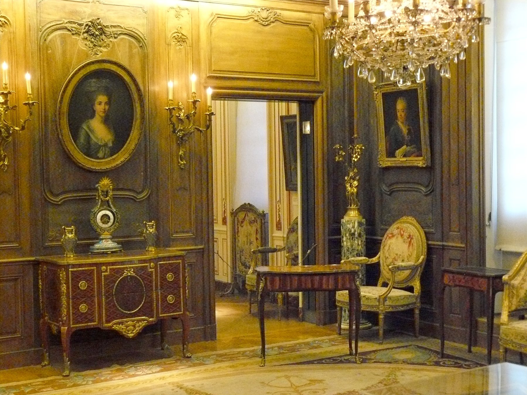 A period room at Musée Cognacq-Jay in Paris, photographed in October 2010